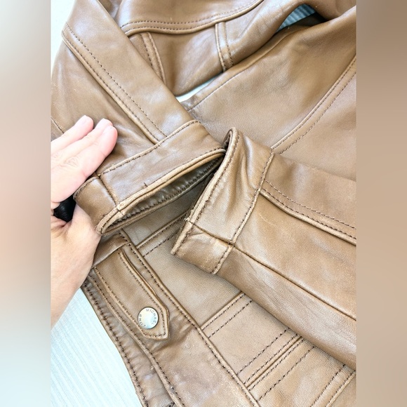 Michael Kors Moto Leather Jacket - Picture 8 of 15